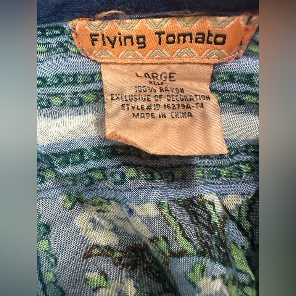 Flying Tomato Floral Handkerchief Hem sundress - Picture 2 of 2
